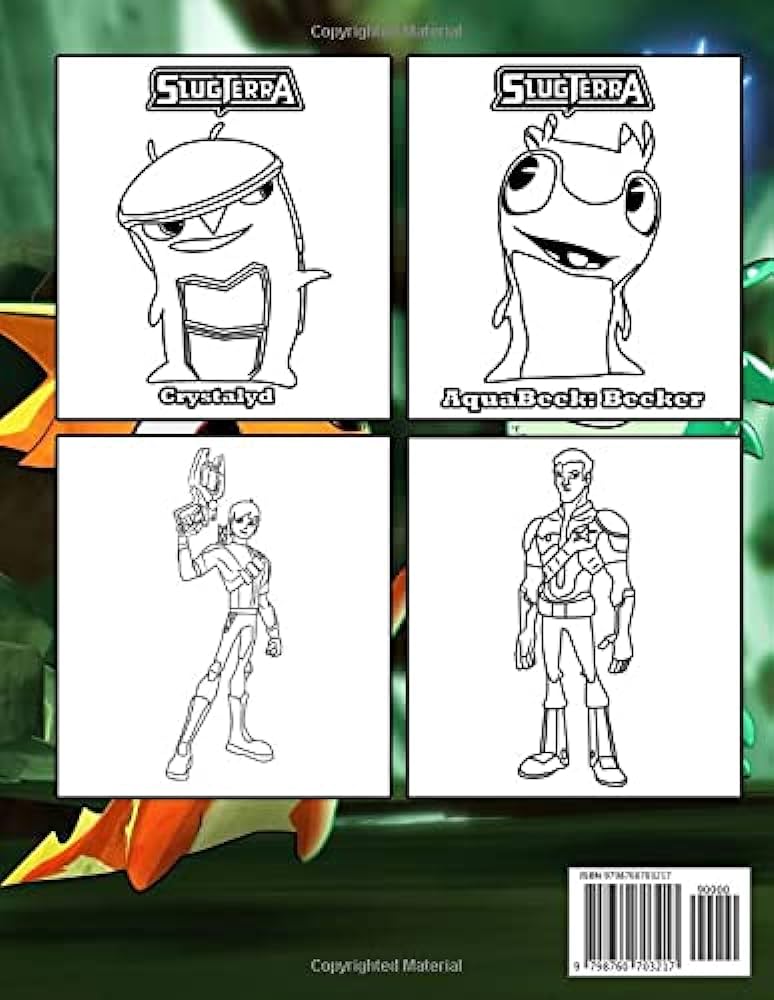 Slugterra coloring book creative and fun coloring activity for all ages to relax and relieve stress kent clark books