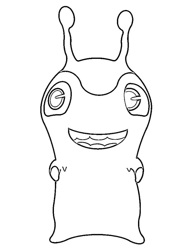 Jellyish slugterra coloring page