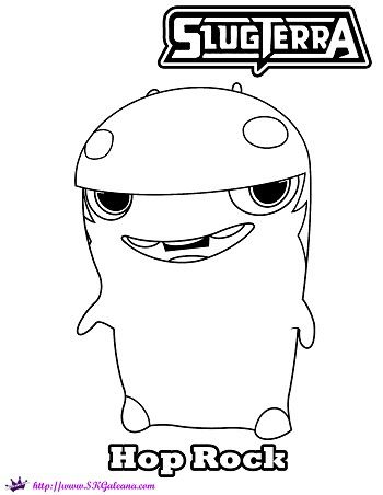 Slugterra hop rock printable coloring page and wallpaper monster coloring pages owl coloring pages coloring pages