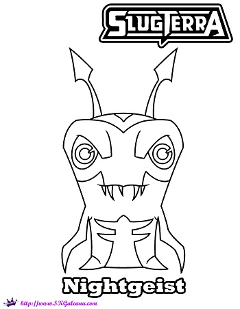 Nightgeist coloring page slugterra by skgaleana on