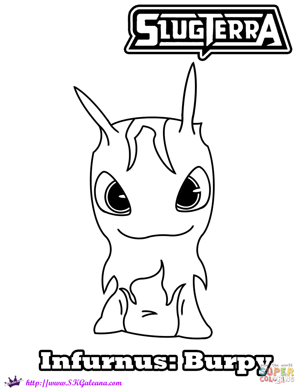 Infurnus burpy coloring page free printable coloring pages