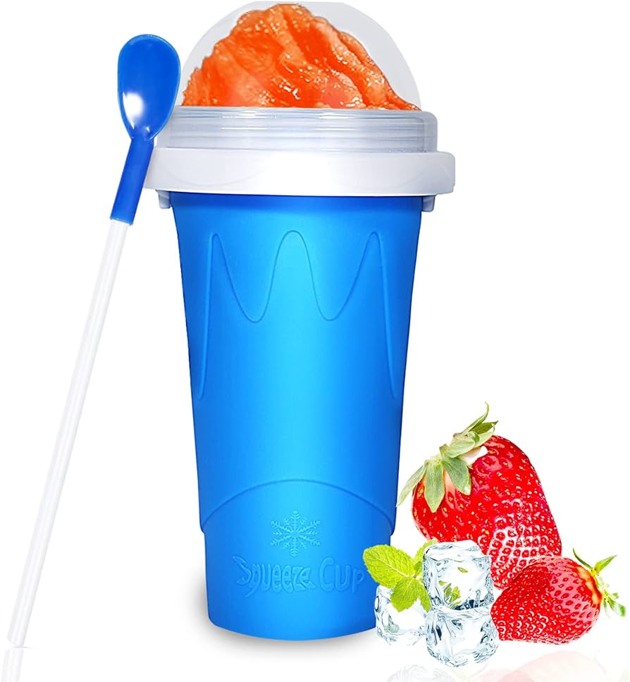 Color land slushy cup tik tok slushie maker cup frozen magic squeeze cup ice cream maker cup cool stuff trending tiktok items homemade diy cool gadgets with lid straw ml