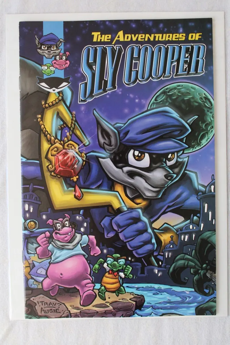 The adventures of sly cooper sony playstation f vf vhtf rare ic book