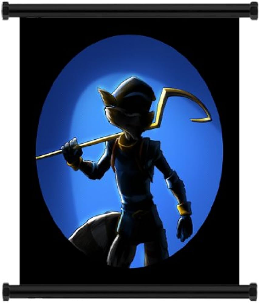 Wall scrolls sly cooper thieves in time game fabric poster x inches prints posters prints