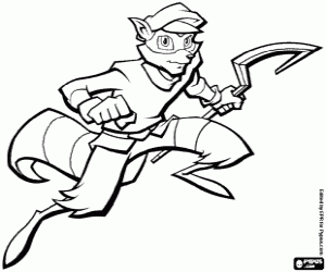 Sly cooper coloring pages printable games easy cartoon drawings coloring pages online drawing