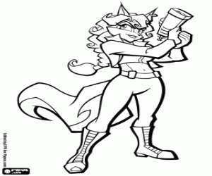 Sly cooper coloring pages printable games easy cartoon drawings coloring pages cartoon drawings