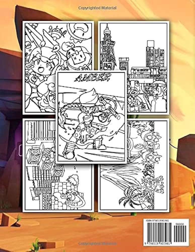 Brawl stars colouring book premium illustrations to colour with one sided coloring pages about characters and iconic scenes for kids adults to develop creativity and kick back campbell james