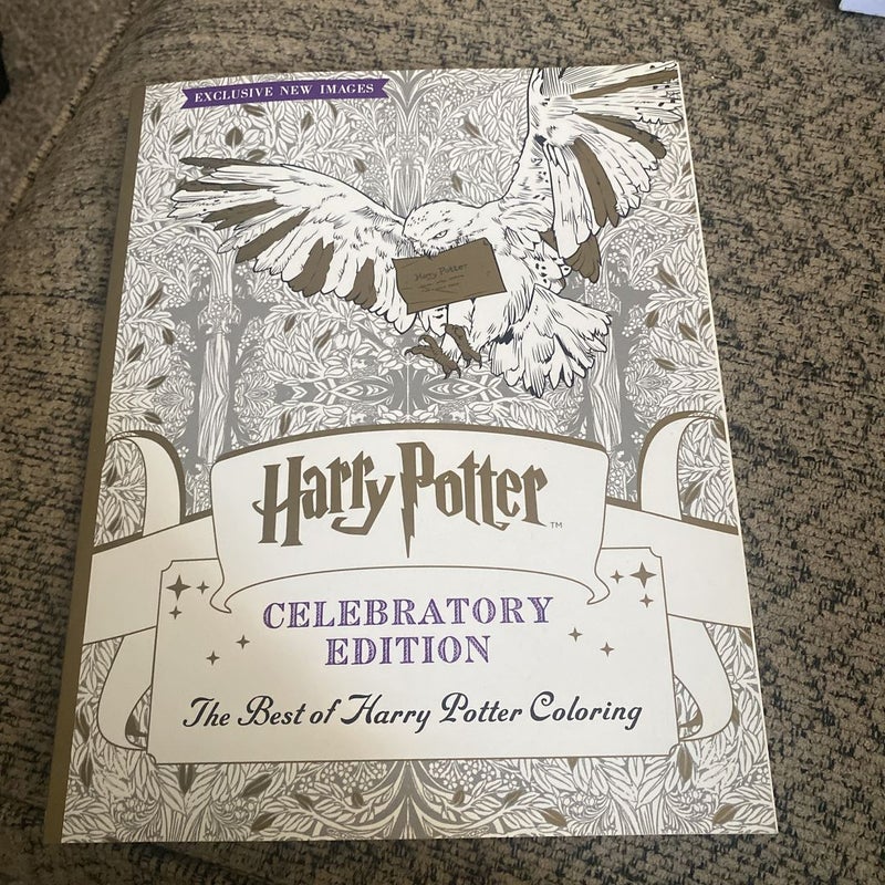 Harry potter coloring book celebratory edition by scholastic teaching resources staff paperback