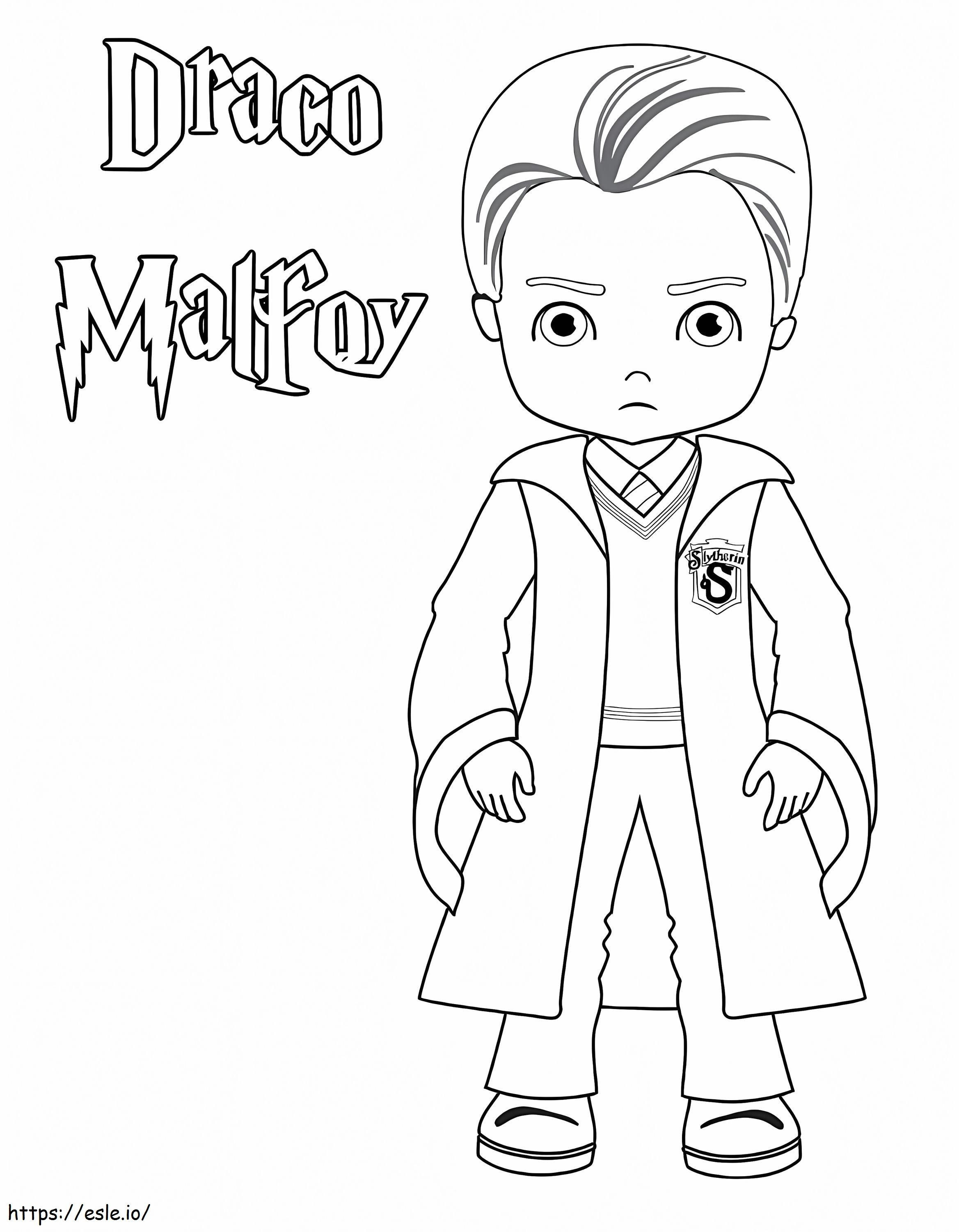 Draco malfoy coloring page