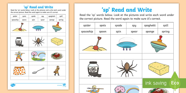 Sm words phonics worksheet phonics learning resources