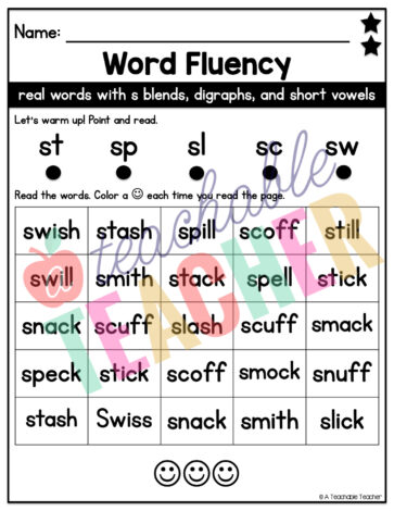 Page wonders for building word fluency