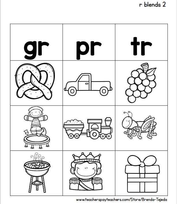 Word work sorts blends and digraphs