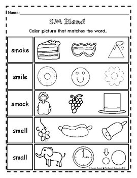 Sm blend worksheets by the connett connection tpt