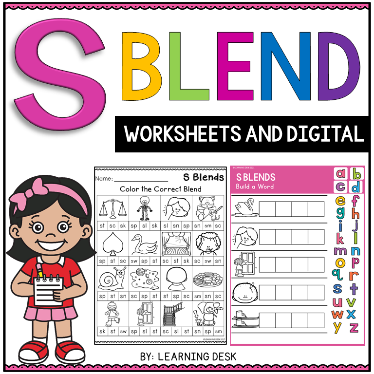 Consonant beginning s blends worksheets and google slides made by teachers