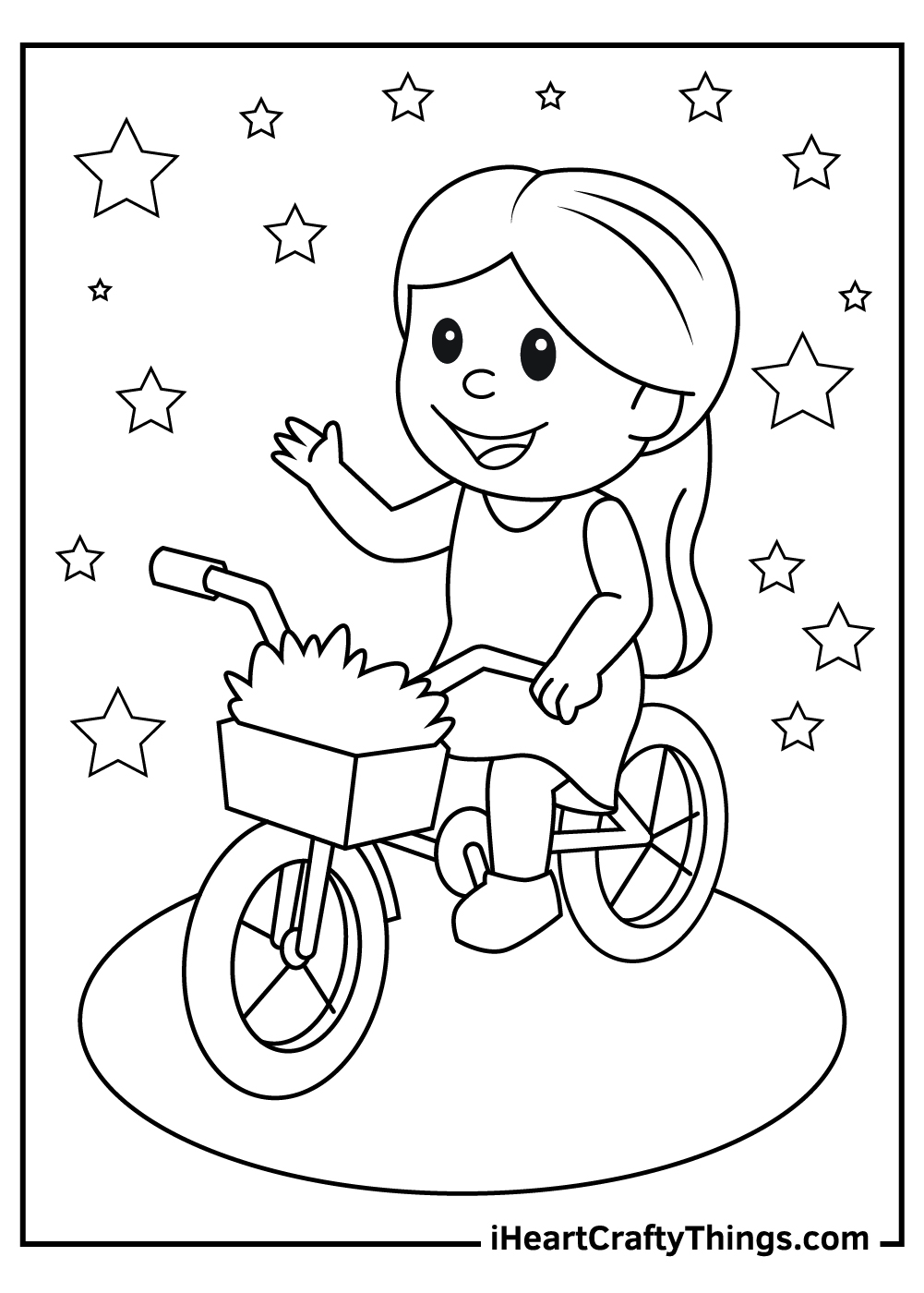 Bicycles coloring pages free printables