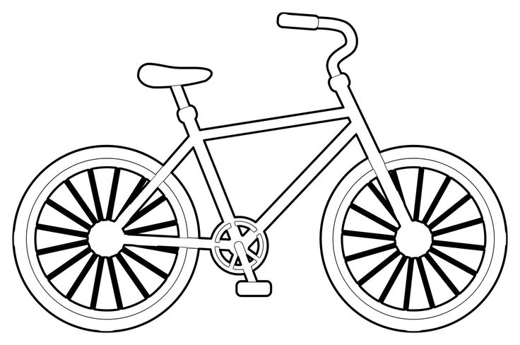 Bicyle riding coloring page for kids coloring pages coloring pages for kids cool coloring pages