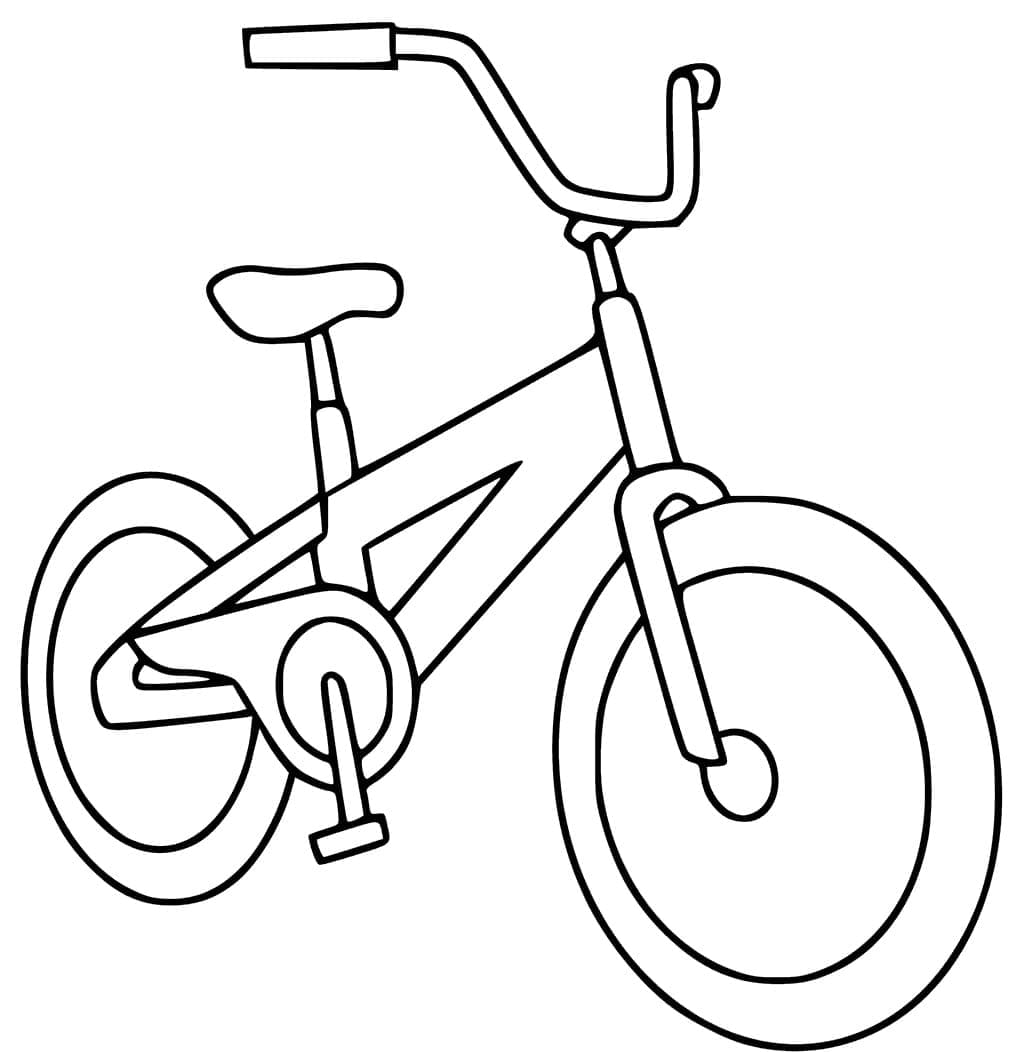 Bicycle coloring pages