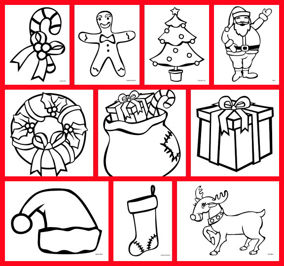 Christmas coloring pages free printable