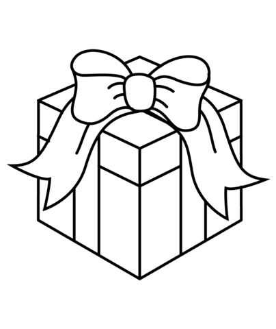 Christmas present coloring page free printable coloring pages