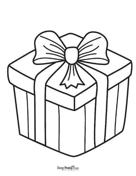 Printable presents coloring pages