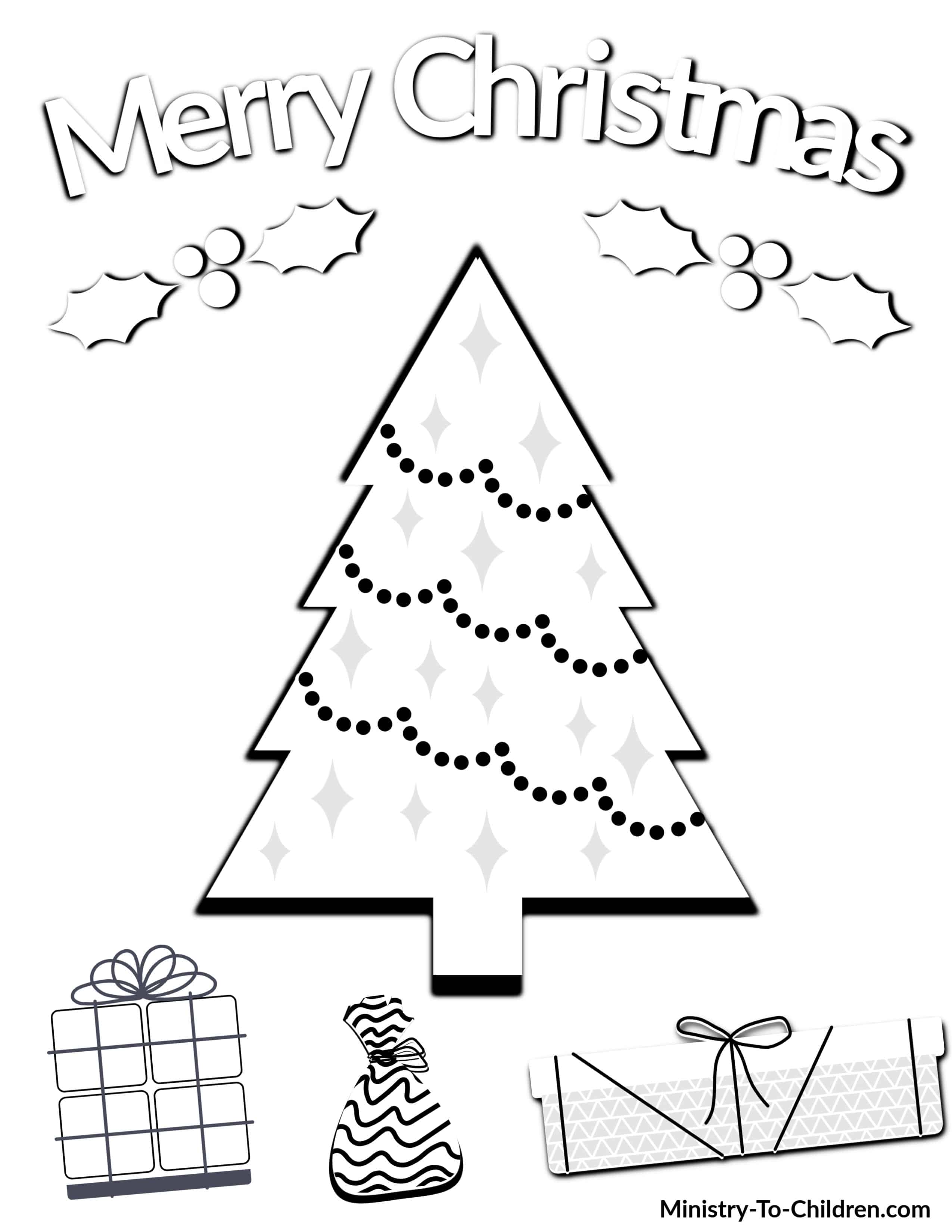 Christmas coloring pages for kids free easy printable pdf