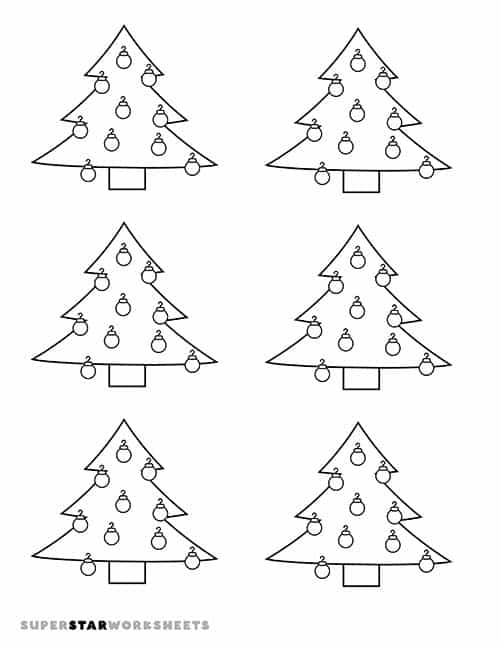 Christmas tree template