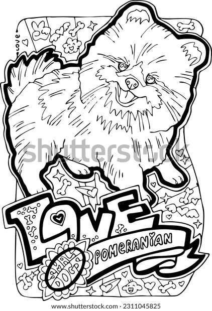 Small dog pet coloring book pages stock vector royalty free