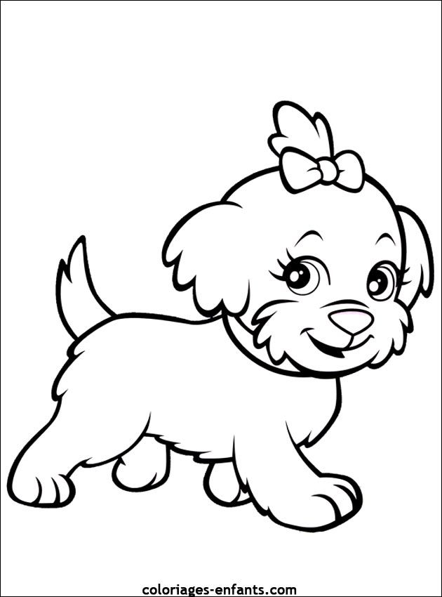 Simple dog coloring page for children cute little dog puppy coloring pages dog coloring page cat coloring page