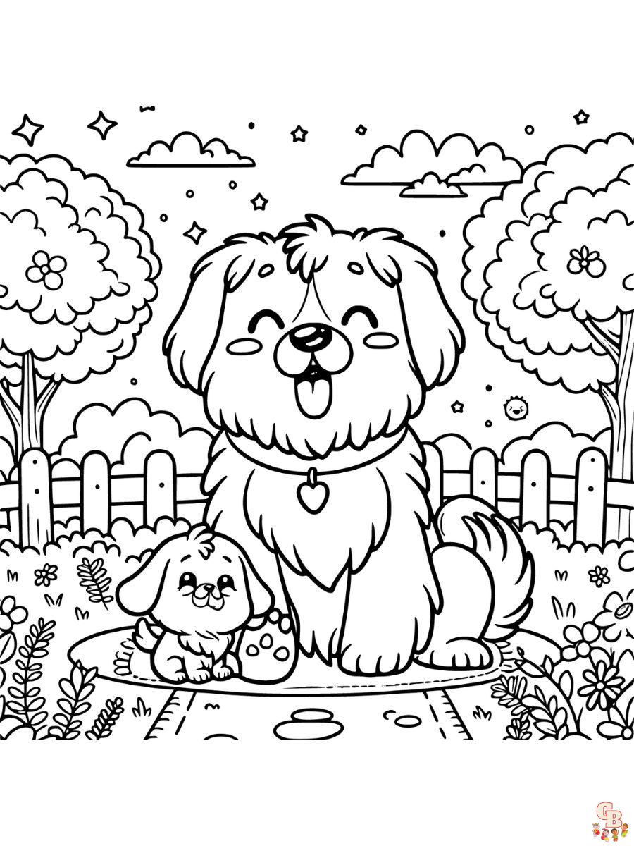 Dogs coloring pages to print