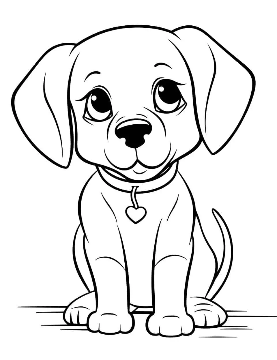 Dog coloring pages free printable sheets