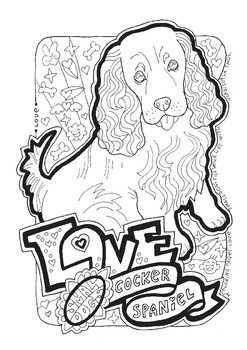 Coloring pages small dogs by fill your life vt tpt