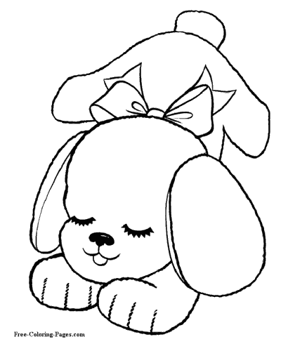 Coloring pages of dogs