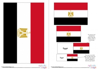 Egypt flag louring page