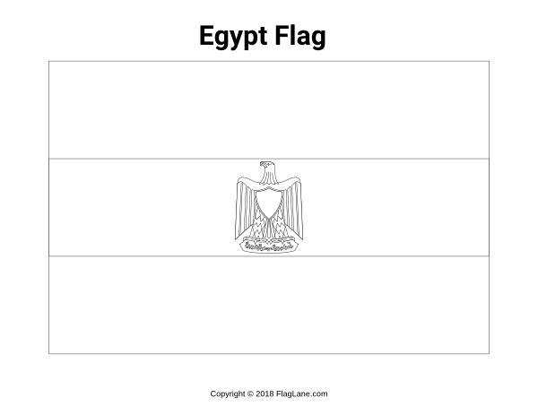 Free printable egypt flag coloring page download it at httpsflaglanecoloring