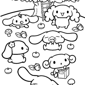 Cinnamoroll coloring pages printable for free download