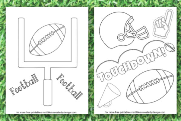 Football coloring pages