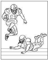 Nfl coloring pages american football