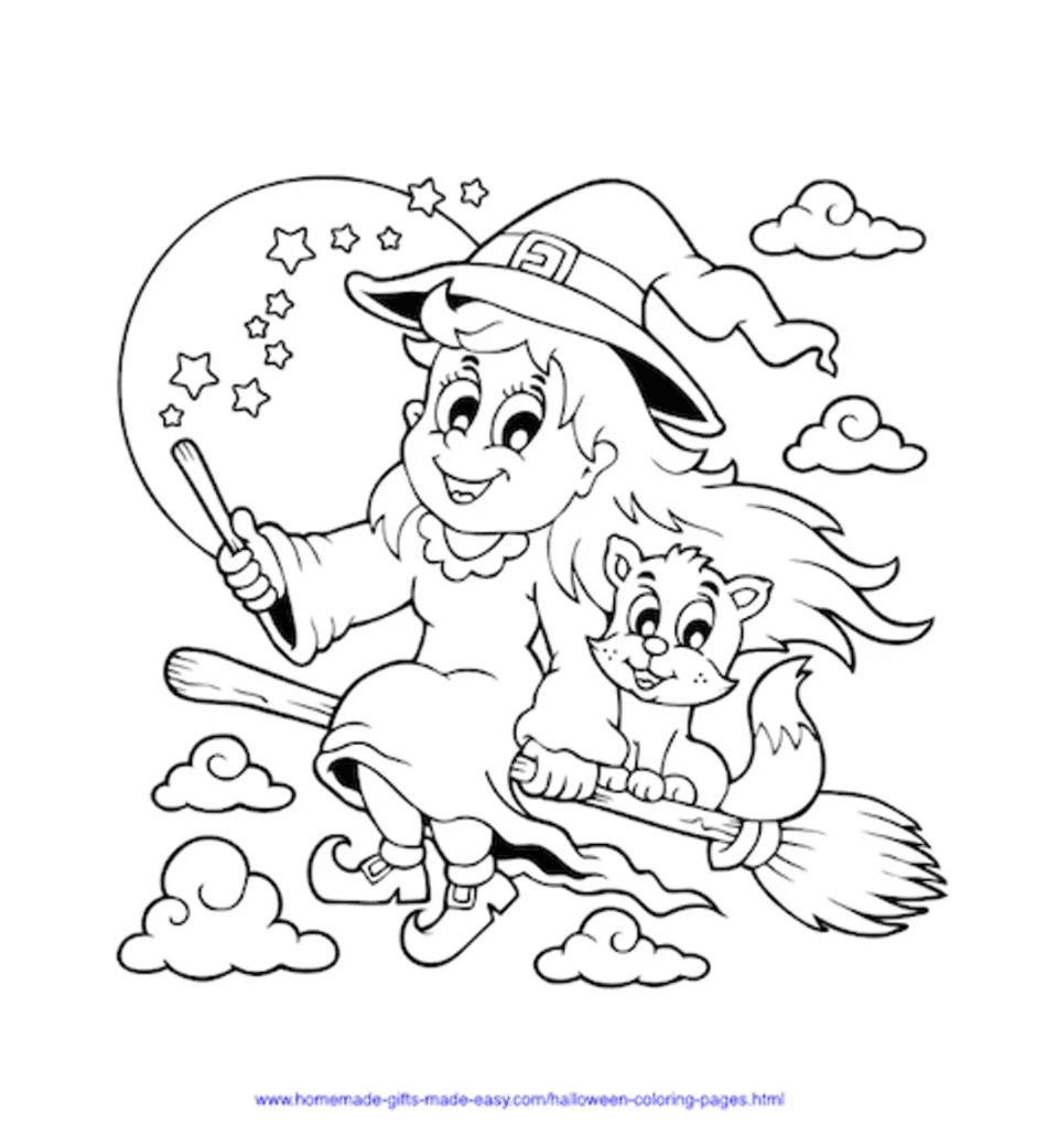 Free printable halloween coloring pages for kids