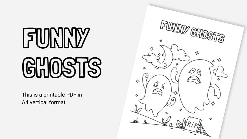 Printable coloring worksheets about halloween in pdf format