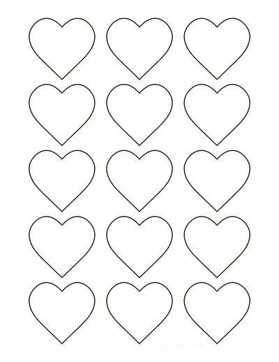 Free printable heart templates patterns stencils