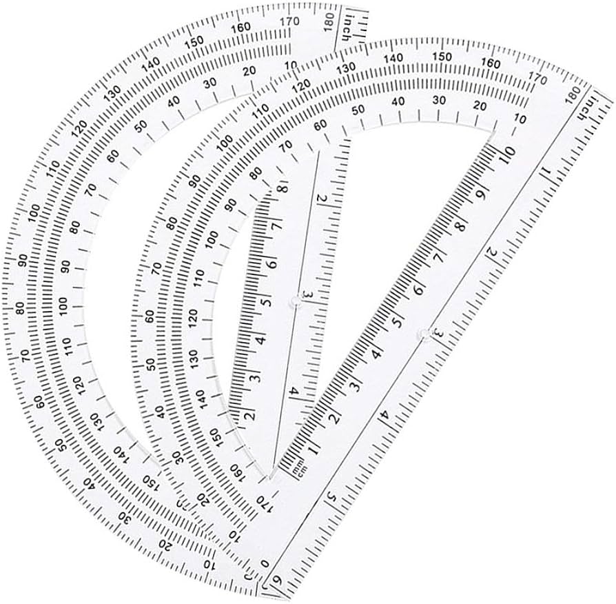 Lelines plastic protractor degree pieces student math protractors