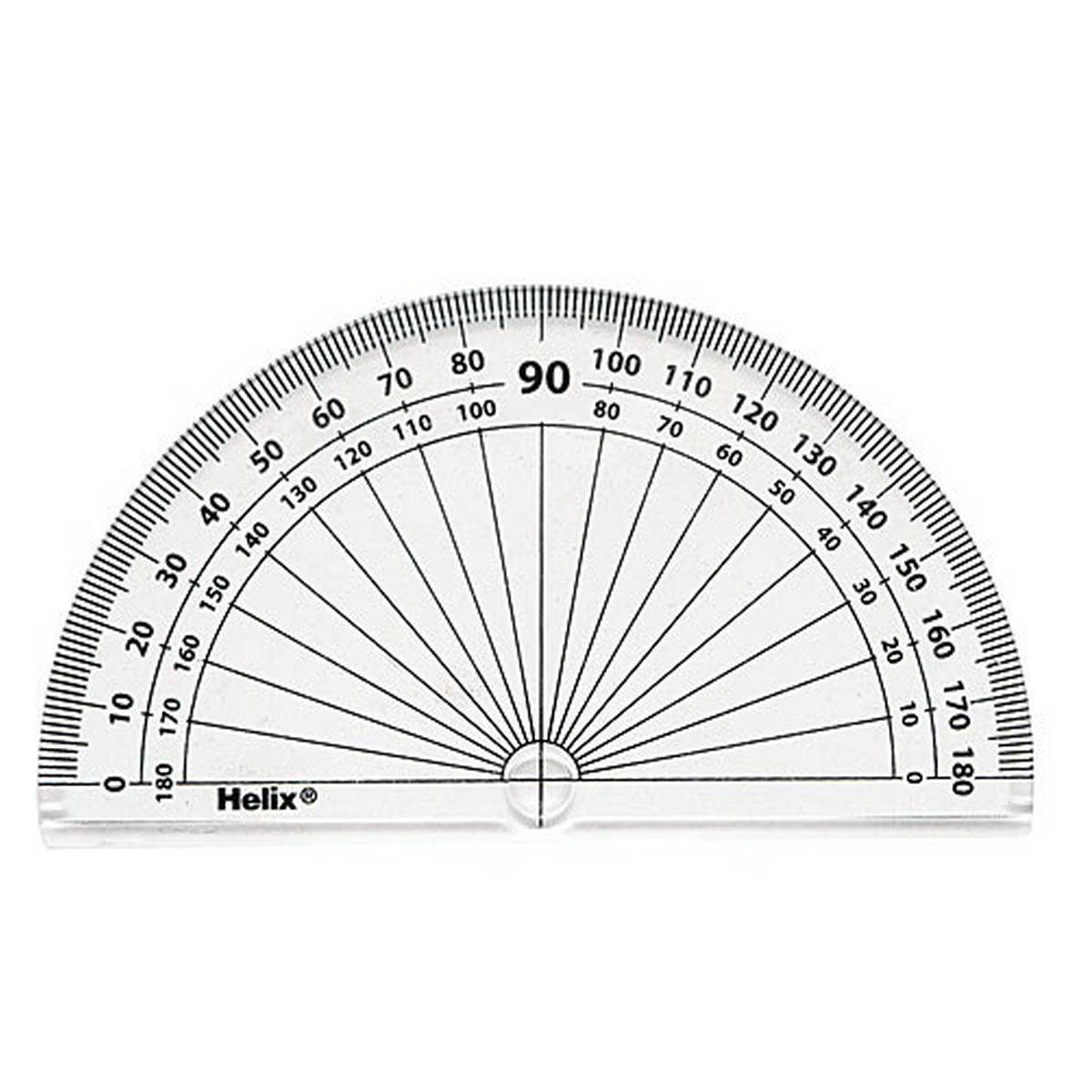 Plastic protractor â cm â abc school suppls