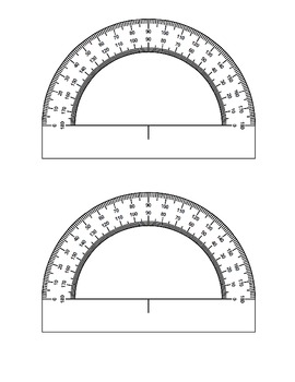 Printable protractor by marios middle school mercado tpt