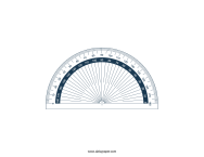 Small printable protractor â daisy paper