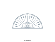 Small printable protractor â daisy paper