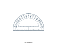 Printable protractors â daisy paper