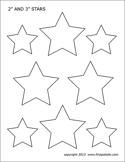 Stars free printable templates coloring pages