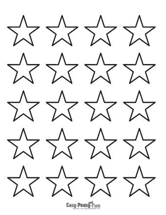 Free printable star templates