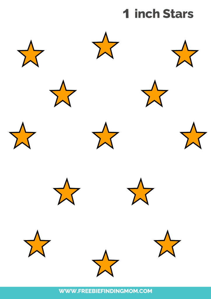 Free printable star templates