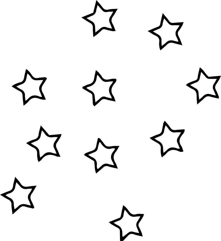 Star coloring pages